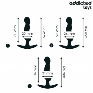 ADDICTED TOYS - ZESTAW 3 ZATYCZEK ANALNYCH MODEL 1